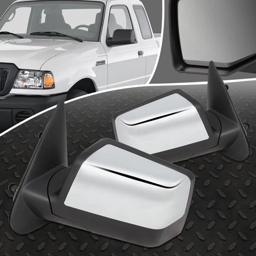 FOR 06-11 FORD RANGER PAIR OE STYLE MANUAL ADJUSTMENT SIDE REAR VIEW DOOR MIRROR