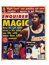 1991 National Enquirer Nov 26 Magic Johnson AIDS Donald Trump Bertinelli