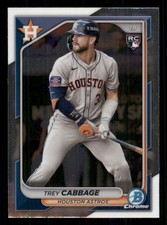 2024 Bowman Chrome #100 Trey Cabbage RC