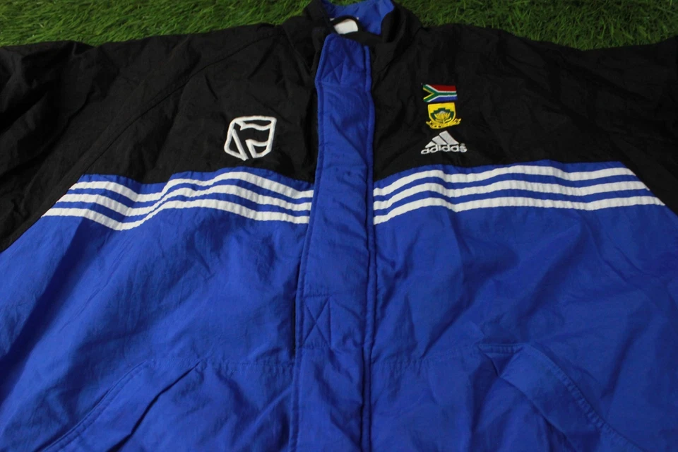 SOUTH AFRICA TEAM 1999/2000 VINTAGE CRICKET MEN JACKET ADIDAS ORIGINAL SIZE XL - Image 3 of 4