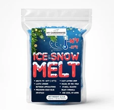 Blue Rock Salt Ice Melt – Fast-Acting Blue Ice Melter for Driveway & Sidewalk
