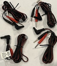 4 -Replacement TENS/EMS Unit Lead Wires with Pin Connectors, 45" - 6 ea 2 Pair 