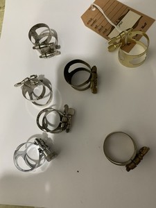 Vintage And New Bb Clarinet Ligature And Other Woodwind Lot France