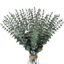 150 Pcs Eucalyptus Stems Decor Bulk Artificial Leaves Floral Greenery Branch ...
