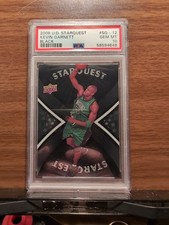 2008 UPPER DECK STARQUEST SQ-12 KEVIN GARNETT BLACK PSA 10 Pop 3!