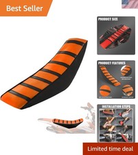 Double-Stitched Rubber Dirt Bike Seat Cover - Universal Fit for Bike Enthusiasts