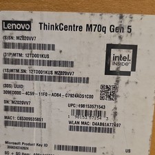 Lenovo ThinkCentre M70q Gen 5 Micro Desktop Wi-Fi HDMI/DP USB-C Black