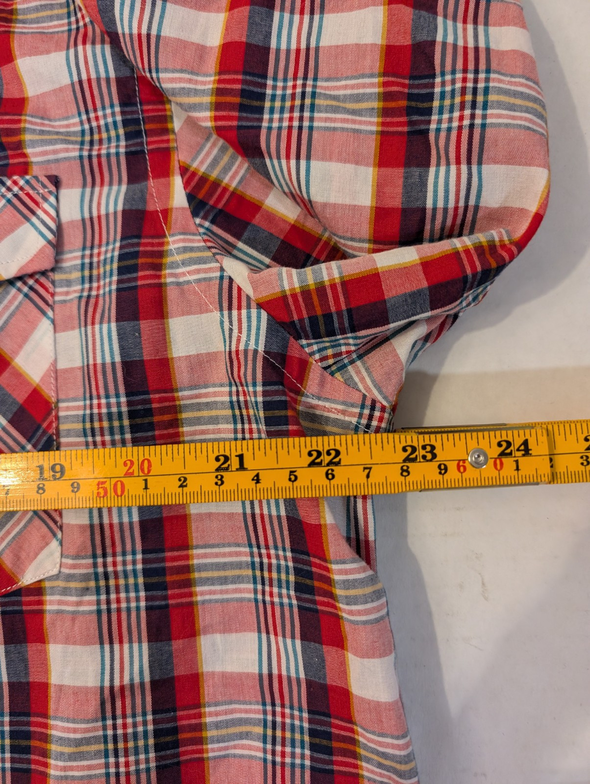 Pendleton Men Large Shirt Fitted Short Sleeve Pea… - image 8