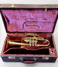 Vintage C.G. Conn Director Cornet w/ Original Case USA READ 