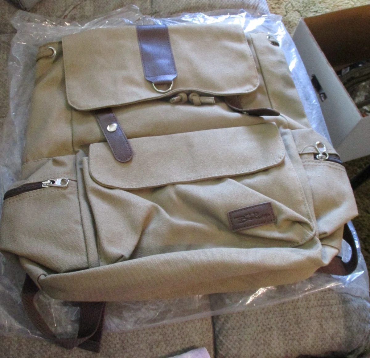Beige Canvas Backpacks for sale | eBay