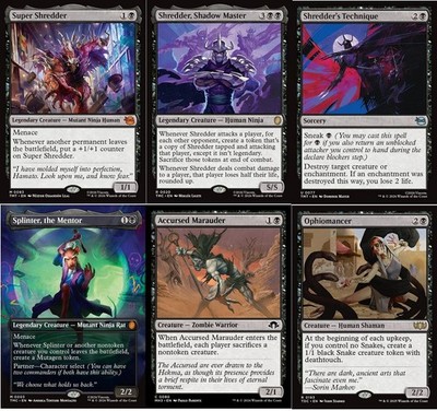 MTG Commander Super Shredder Deck - Splinter - Ophiomancer TMNT EDH 100  Cards | eBay