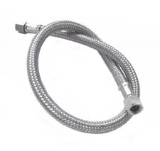 Stainless Steel Flexible Braided Hose 1/8” x1/8” 0.5 M Length