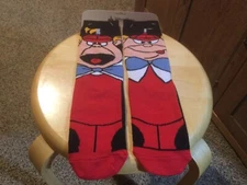 Disney Tweedle Dee and Tweedle Dum Sox.  New.  Adult.