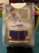 TREVOR STORY 2018 TOPPS TRIPLE THREADS TRIPLE JERSEY/ AUTO #D 41/75 Refractor