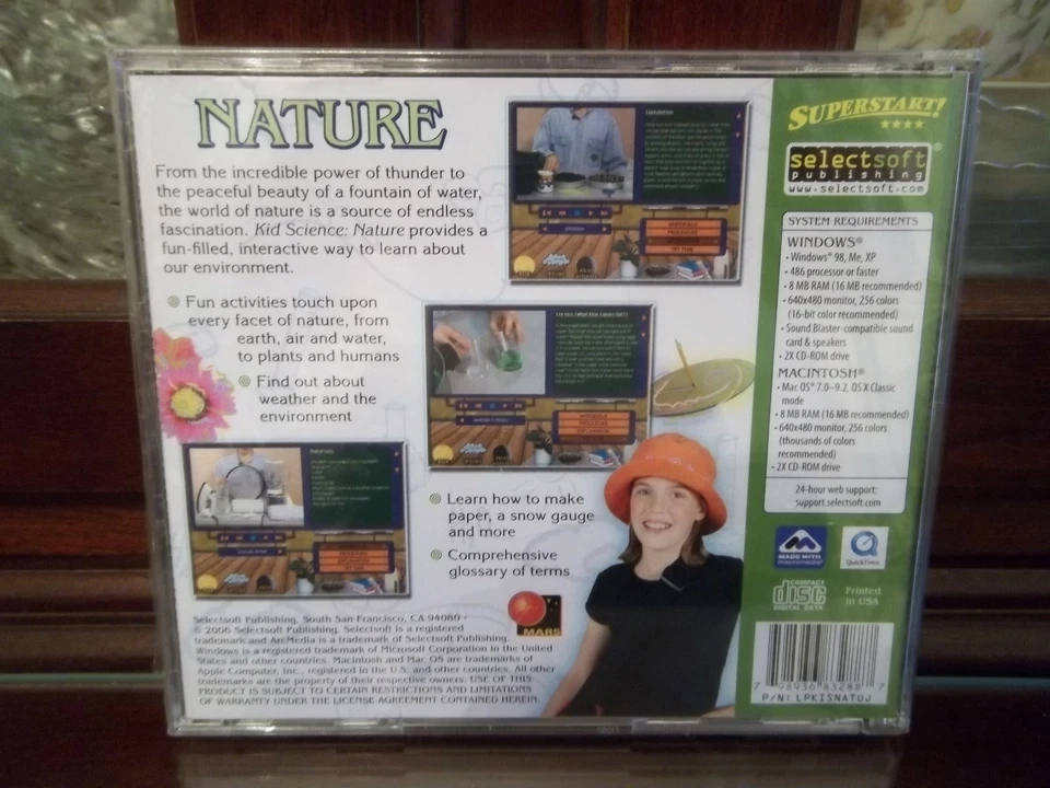 Kid Science Nature PC CD-ROM, Fun Filled Experiments for Kids NEW SEALED - Image 3 of 4