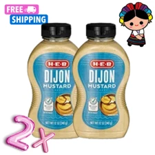 H‑E‑B Dijon Mustard 12 oz (2x)