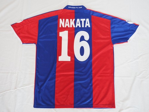 2003-2004 Bologna FC Jersey Shirt Maglia Home Macron Areabanca Nakata #16 XL NWT - Picture 8 of 11