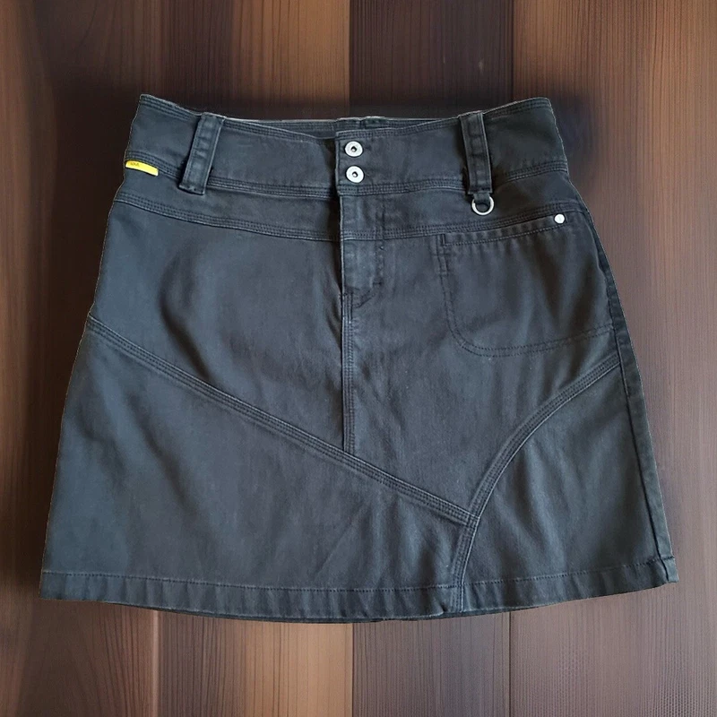 lole cotton stretch mini comfort pockets spf 50 euc skirt
