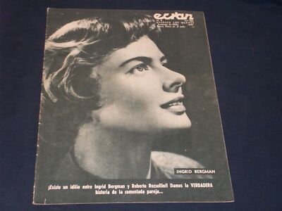 1949 #965 ECRAN SPANISH MAGAZINE - INGRID BERGMAN COVER - E 26081