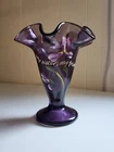 Fenton Glass Vase - My Sister, My Friend - 100 Year Limited Edition Hand Painted