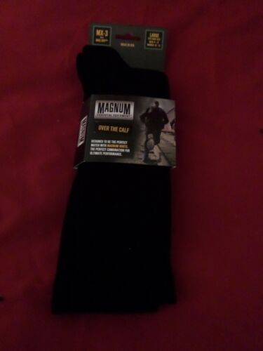 1 Pair Large Magnum Over the Calf Tactical Support Men Crew Boot Sock 9-12 - Picture 1 of 6