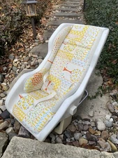 Baby Love Vintage Seat Chair Carrier Infant Nostalgia Photo Prop