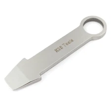 Keychain Mini Pry Bar - Tiny EDC Crowbar - (Stainless Steel) Pocket Tool