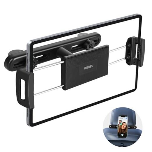 Tablet iPad Holder for Car Headrest Back Seat, [Super Stable No Noise] Tablet
