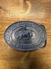 Vintage Siskiyou Buckle Co 1985 Rodeo Horse Cowboy