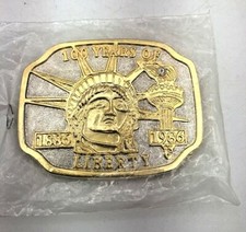 1886 1986 100 Years of Liberty Statue of Liberty Belt Buckle NEW