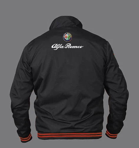 New Mens Jacket Alfa Romeo Power Stand Collar Raglan Jackets