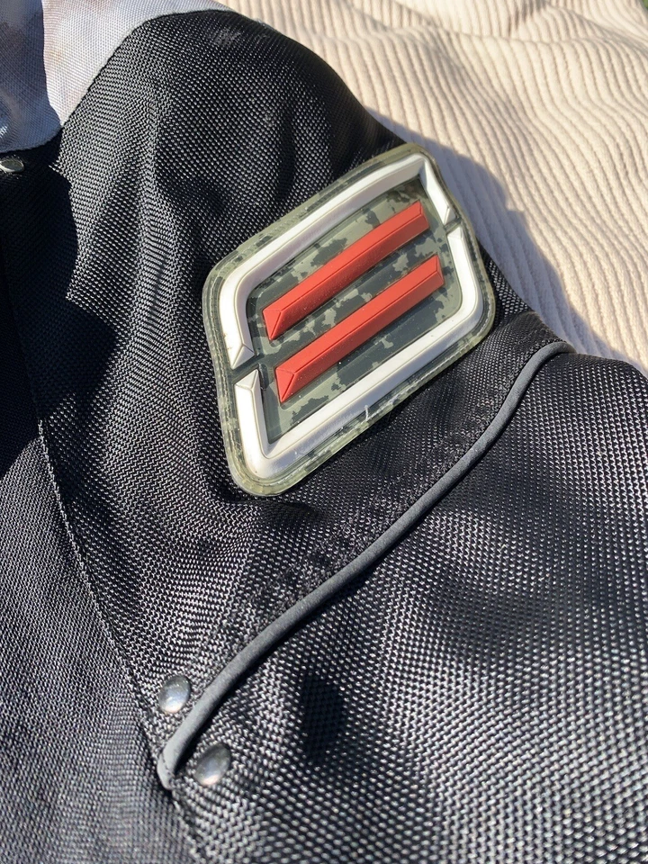 Chaqueta gris camuflada Cordura de cuero de calle XL forrada por cambio genuina Foto 3 de 4