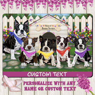 Boston Terrier Dog Floor Mat Personalized Anti-Slip Door Mat