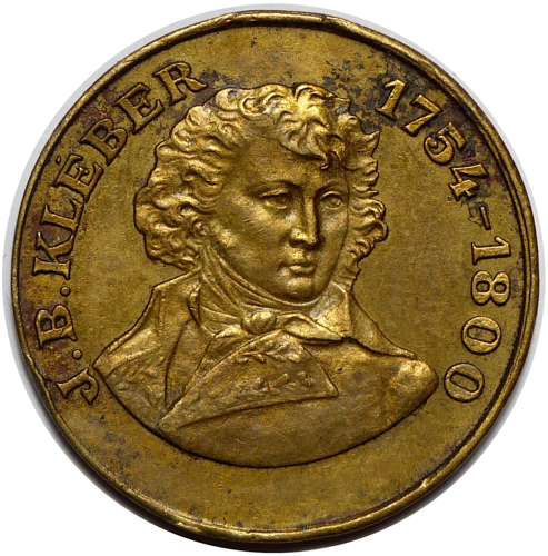 Médaille Jean Baptiste Kléber Bar de Ménilmontant Louis Delafosse 1892 - Bild 1 von 2