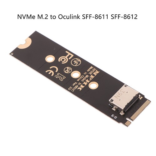 NVME M.2 NGFF SSD-Schnittstelle zu OCULINK SFF-8611 SFF-8612 Adapterkarte - Afbeelding 10 van 10