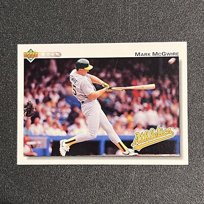 Mark McGwire (Mc Gwire) 1991 Upper Deck Error Card 153 Baseball Card Oakland A's