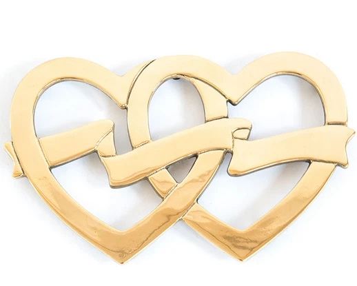 SOTTOPENTOLA in ottone lucido vari modelli - Immagine 4 di 4