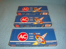 Vintage AC Fire Ring Spark Plugs 44N-45 & 46