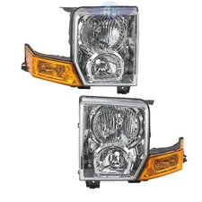 Left & Right Headlight Pair For 2006-2010 Jeep Commander CH2518117 & CH2519117