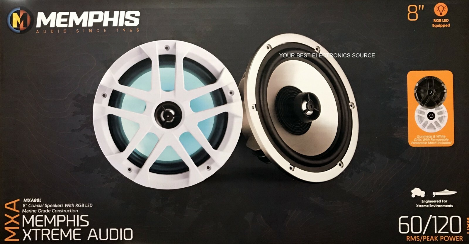 memphis audio marine speakers