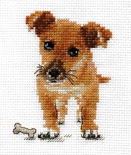 "Puppy" Unprinted Needlework Kit 0-168 Alisa