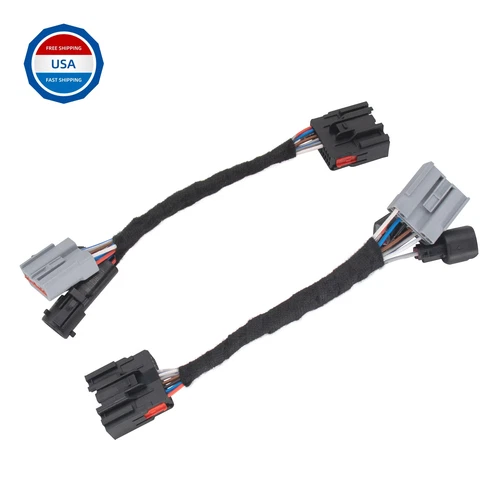 2PCS Wiring Harness AdapterTow Mirror Adapter For Ford F250-F550 SuperDuty 99-07