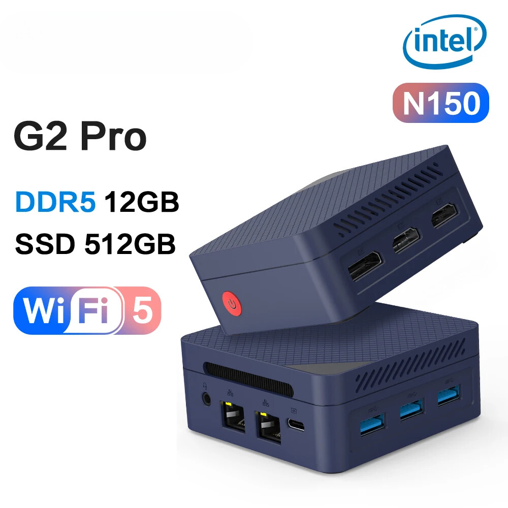 Mini PC Intel Twin Lake N150 Processor LPDDR5 12GB RAM 512GB ROM