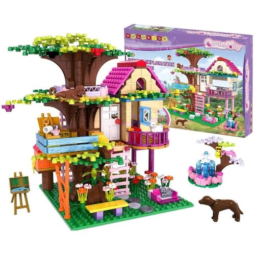 Tree House Building Blocks Toy Creative Construction Set 613PCS Forest House Bui