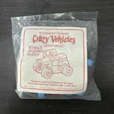 MCDONALDS - 1991 CRAZY VEHICLES HAPPY MEAL TOY - RONALD MCDONALD BUGGY NEW N BAG