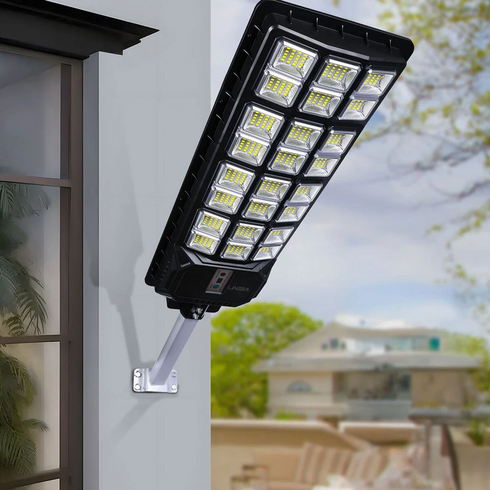 12000000LM Luz de Calle Solar Comercial LED Exterior Anochecer a Amanecer Lámpara de Área de Carretera Foto 4 de 4