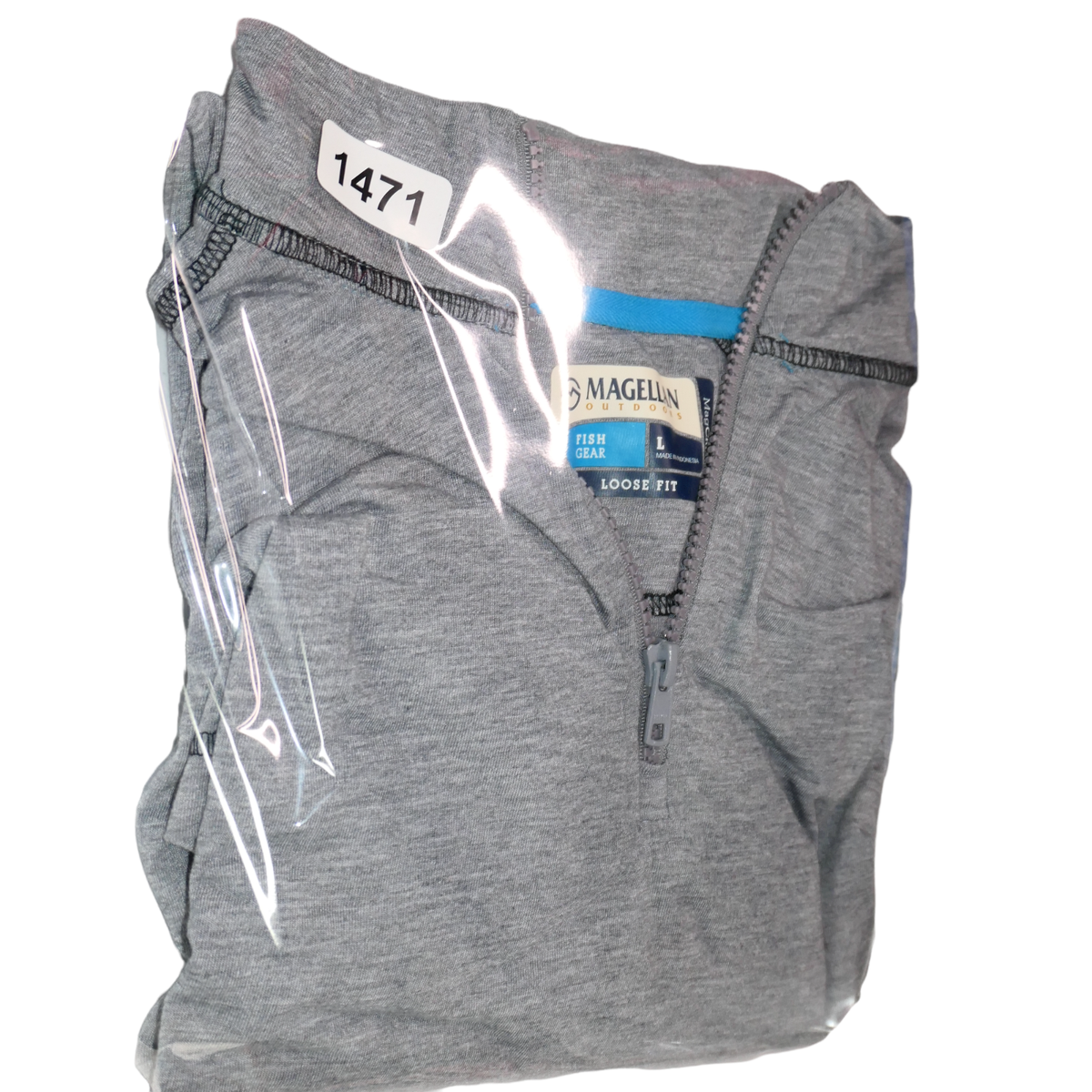 Chemise De Pêche Magellan Fish Gear - Gris, Manches Longues, Ventilée - Homme 2XL - Très Bon état