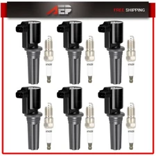 Ignition Coils & Spark Plugs For 2000-05 Lincoln LS 2000-2002 Jaguar S-Type 3.0L