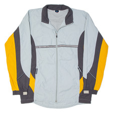 Vintage Asics Womens Windbreaker Jacket Grey 90s Uk 12