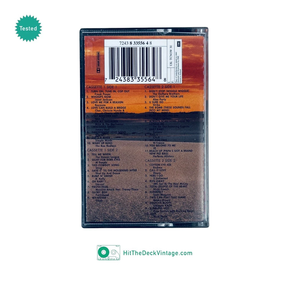 NOW 30 Now That's What I Call Music 30 Cassette Tapes (1995) UK Double TESTED - Image 2 of 4